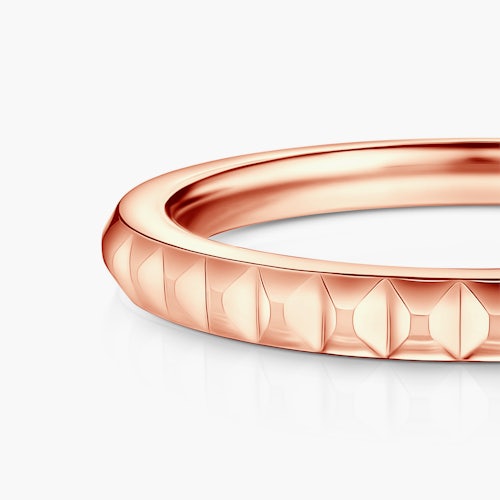 Pierścionek SAVICKI: różowe złoto